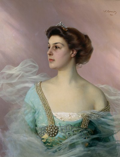 Portret młodej damy autorstwa Vittorio Matteo Corcos
