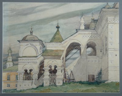 Kościół Trójcy Świętej w Solikamsku, 1909 autorstwa Vladimir Alexandrovich Plotnikov