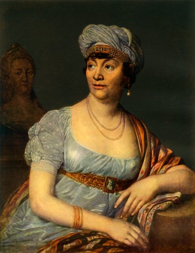 „Portret nieznanej kobiety w nakryciu głowy”, 1812, 1965. autorstwa Vladimir Borovikovsky