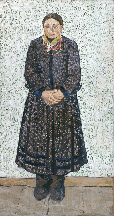 Chłopka Ukraińska, 1910-1911 autorstwa Vladimir Davidovich Burliuk