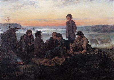 Bezhin Lea, 1869 autorstwa Vladimir Egorovic Makovsky