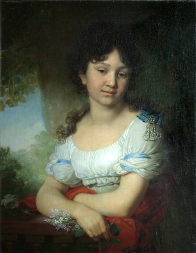 Portret hrabiny Marii Aleksiejewny Orłowej-Denisowej, 1801 autorstwa Vladimir Lukich Borovikovsky