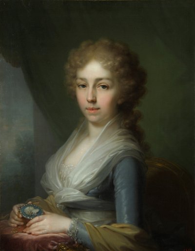 Portret wielkiej księżnej Elżbiety Aleksiejewnej 1779-1826, 1795 autorstwa Vladimir Lukich Borovikovsky