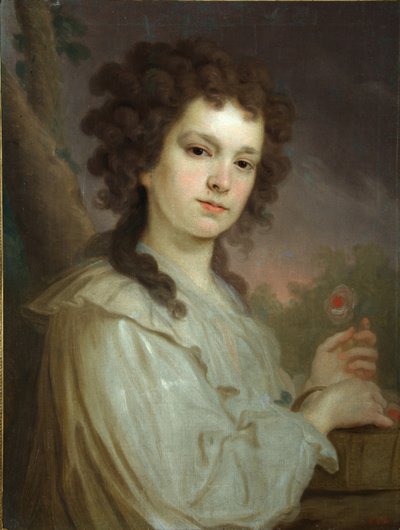 Portret Olgi Kuźminichnej Filippowej 1772-1829, 1790 autorstwa Vladimir Lukich Borovikovsky