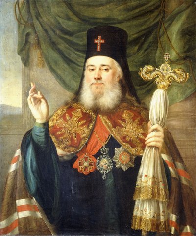 Portret Platona, metropolity moskiewskiego i Kolomna autorstwa Vladimir Lukich Borovikovsky