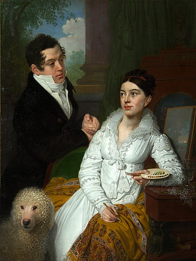 Portret księżniczki Aleksandry Gregoriewny (z domu Kuszelewa i księcia Aleksieja Aleksandrowicza Łobanowa Rostowskiego (Alexis Aleksandrowicz Łobanow-Rostowski) autorstwa Vladimir Lukich Borovikovsky