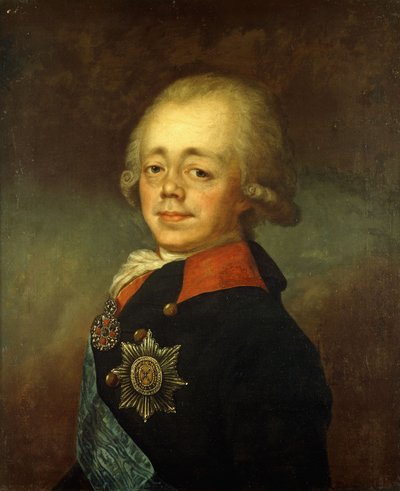 Portret wielkiego księcia Pawła Pietrowicza autorstwa Vladimir Lukich Borovikovsky
