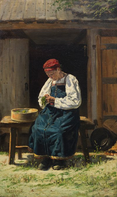 Żona rolnika w pracy, 1874. autorstwa Vladimir Yegorovich Makovsky