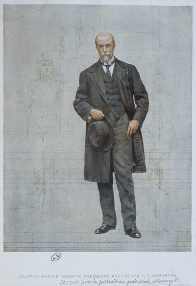 Thomas Garrigue Masaryk (1850-1937) autorstwa Vojtech Hynais