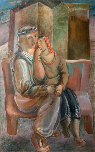 Żeglarz z dziewczyną”, lata 20. XX wieku. autorstwa Vyacheslav Vladimirovich Pakulin