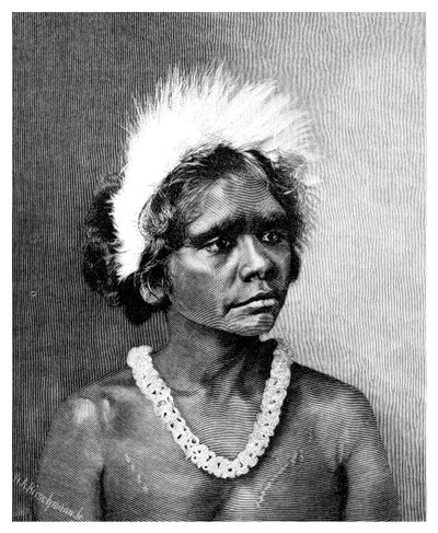 Aborygenka, 1886. autorstwa WA Hirschmann