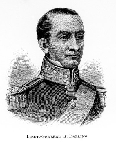 Generał Sir Ralph Darling, brytyjski żołnierz i gubernator kolonialny, 1886. autorstwa WA Hirschmann