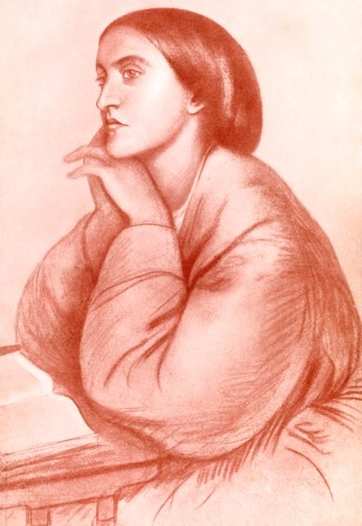Christina Georgina Rossetti, angielska poetka, 1912. autorstwa WA Mansell