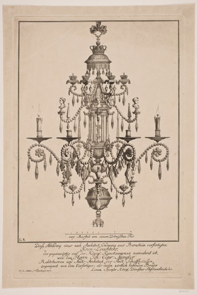 Żyrandol autorstwa W.A. Müller