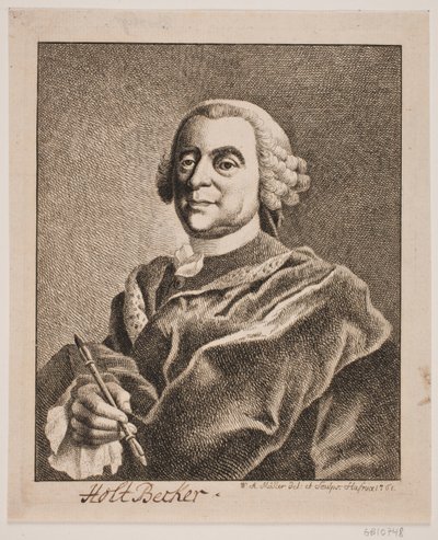 Johan Christopher Holtzbecher autorstwa W.A. Müller