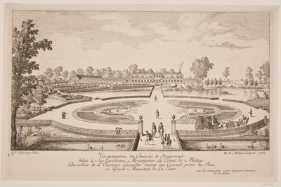 Vue perspektywa du Chateau de Bregentved autorstwa W.A. Müller