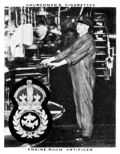Rzeźbiarz w maszynowni, 1937. autorstwa WA and AC Churchman