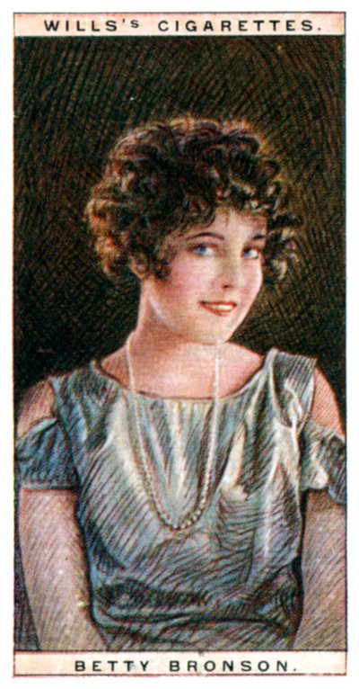 Betty Bronson 1906-1971, amerykańska gwiazda filmowa, 1928. autorstwa WD and HO Wills