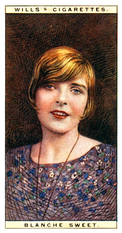 Blanche Sweet 1896-1986, amerykańska aktorka, 1928. autorstwa WD and HO Wills