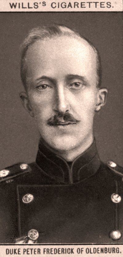 Książę Piotr Fryderyk z Oldenburga, 1908. autorstwa WD and HO Wills