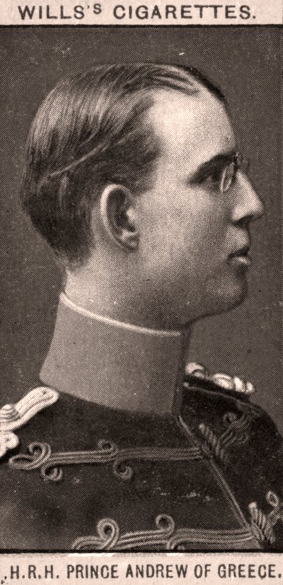 Jego Wysokość Książę Andrzej z Grecji, 1908. autorstwa WD and HO Wills