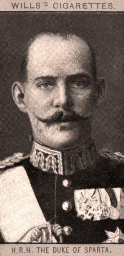 JKW Książę Sparty, 1908. autorstwa WD and HO Wills