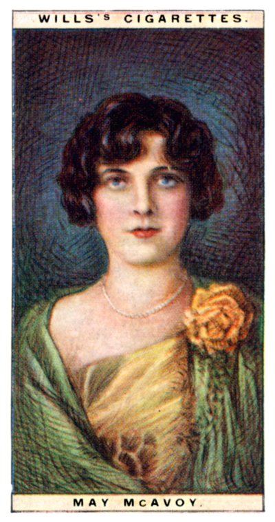 May McAvoy 1899-1984, amerykańska aktorka, 1928. autorstwa WD and HO Wills
