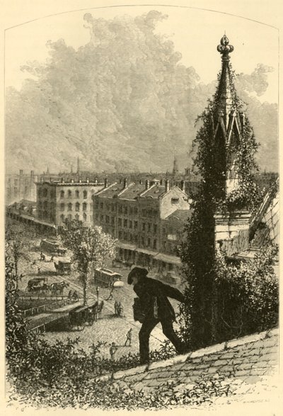 „Główna ulica, Buffalo, od kościoła św. Pawła”, 1872. autorstwa W.H. Morse