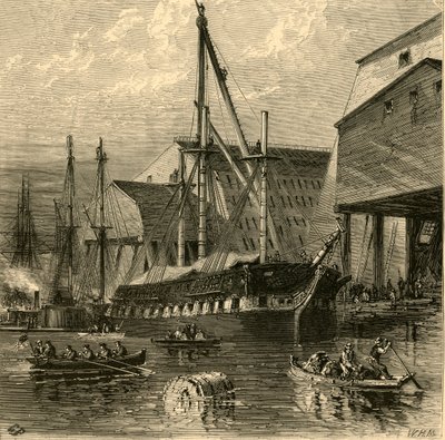 "Stocznia Marynarki Wojennej", 1874. autorstwa W.H. Morse