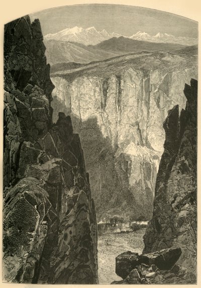 „Kanion palisady”, 1874. autorstwa W.H. Morse