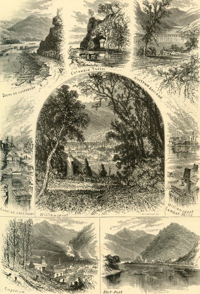 „Sceny na Susquehannie”, 1874. autorstwa W.H. Morse