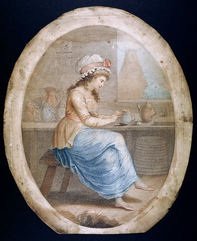 „Dziewczyna ze Staffordshire”, koniec XVIII i początek XIX wieku autorstwa WN Gardner