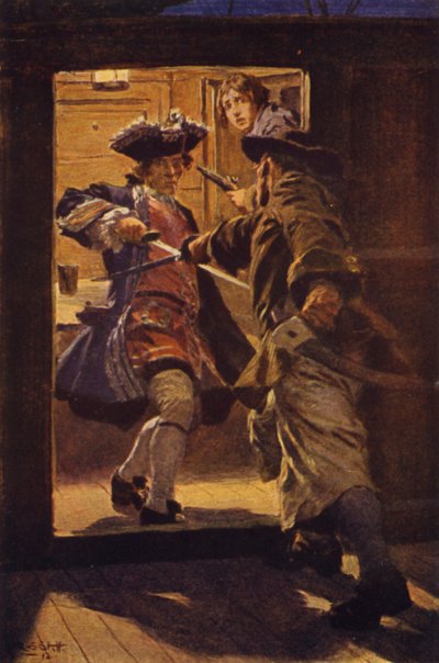 Ilustracja do porwania (kolor lito) autorstwa W.R.S. (after) Stott