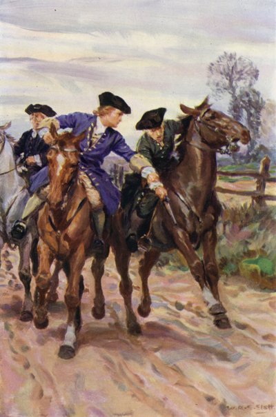 „Jones natychmiast chwycił kolesia za rękę” (kolor lito) autorstwa W.R.S. (after) Stott