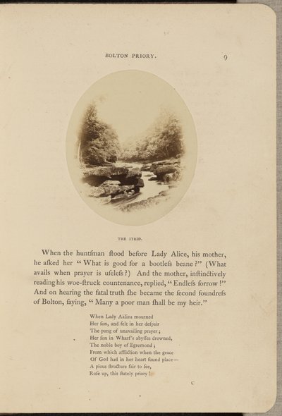 Bolton Priory; The Strid autorstwa W.R. Sedgfield