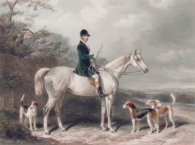 Pan William Long na Bertha, grawerowane przez E. Hackera, 1849 autorstwa W. Barraud