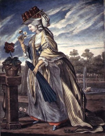 Moda na kwiecień, ok. 1790 (akwarela na papierze) autorstwa W. Belch
