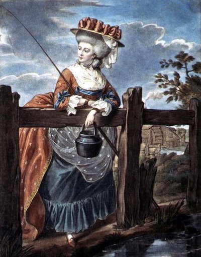 Moda na sierpień, ok. 1790 (akwarela na papierze) autorstwa W. Belch