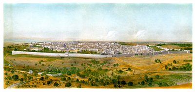 Panorama Jerozolimy, ok. 1870 r. autorstwa W. Dickens