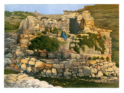 Studnia En-Rogel, Jerozolima, ok. 1870. autorstwa W. Dickens