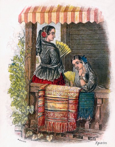 Hiszpanka, 1809. autorstwa W. Dickes