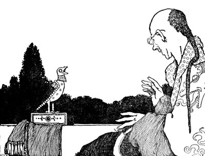 Był równie udany jak prawdziwy słowik, ok. 1930 r. autorstwa William Heath Robinson