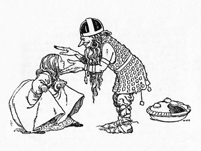 Będę miał cię za żonę, ok. 1930 r. autorstwa William Heath Robinson