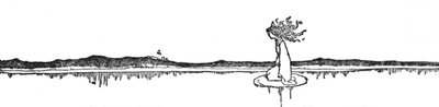Nie było łodzi, ok. 1930 r. autorstwa William Heath Robinson
