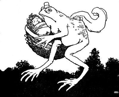 To tylko żona mojego syna, powiedział ropucha, ok. 1930 r. autorstwa William Heath Robinson