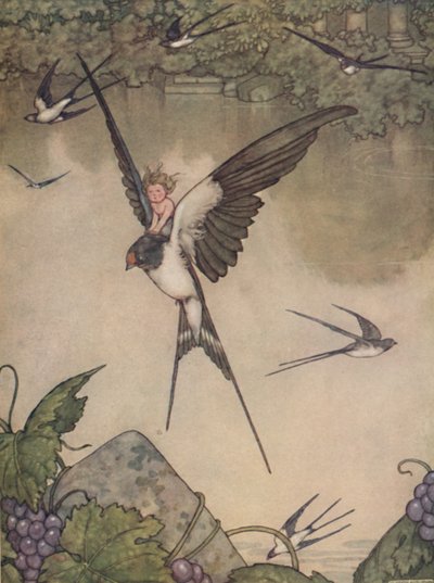 Tak, pójdę z tobą! Powiedział Tommelise, ok. 1930 r autorstwa William Heath Robinson