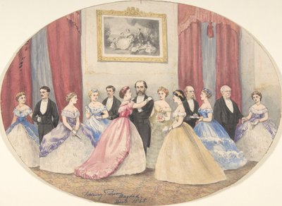 Recepcja brytyjska w Bagdadzie, 1865. autorstwa W Henry Pierson