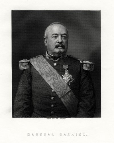 Achille Francois Bazaine, marszałek Francji, XIX wiek. autorstwa W. Holl