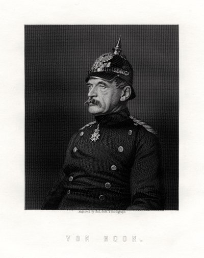 Albrecht Theodor Graf Emil von Roon, pruski żołnierz i polityk, XIX wiek. autorstwa W. Holl