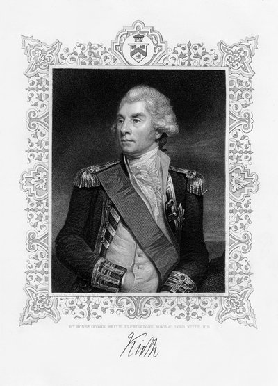 George Keith Elphinstone, 1. wicehrabia Keith, admirał brytyjski, XIX wiek. autorstwa W. Holl